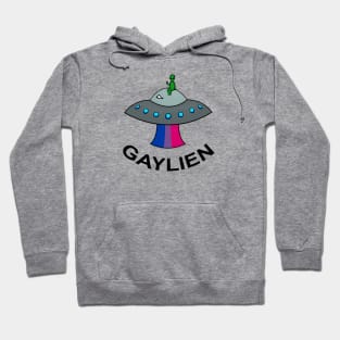 Gaylien Bisexual Pride Alien Hoodie